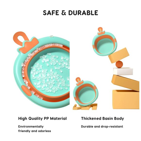 Portable Kids Wash Butt Basin Durable Wash Foot Basin Cute Baby Small Tub - Picture 6 of 16